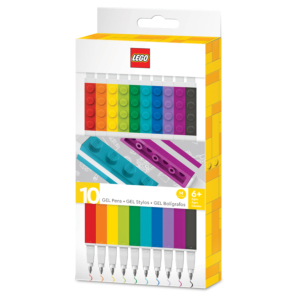 BOLÍGRAFOS TINTA GEL LEGO COLORES SURTIDOS 10 UD.                                                   