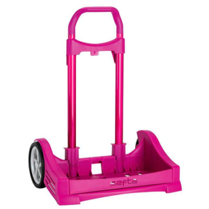 CARRITO PLEGABLE ESCOLAR FUCSIA PARA MOCHILAS REF. 641078205