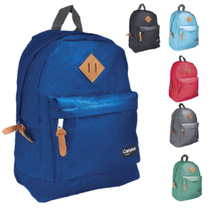 MOCHILA ESCOLAR CAMPUS 6 COLORES SURTIDOS