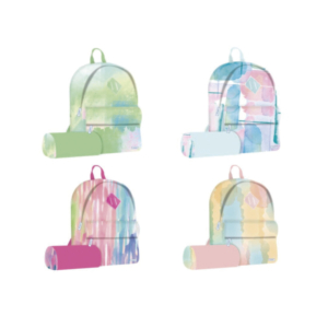 MOCHILA RAINBOW CON PORTATODO 4 COLORES SURTIDOS