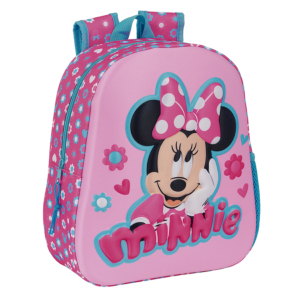MOCHILA INFANTIL DISEÑO FRONTAL EN 3D MODELOS SURTIDOS