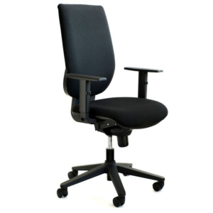 SILLA OFICINA CON BRAZOS REGULABLES STAR2 ONE NEGRO