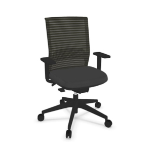 SILLA STAY CON BRAZOS COLOR NEGRO