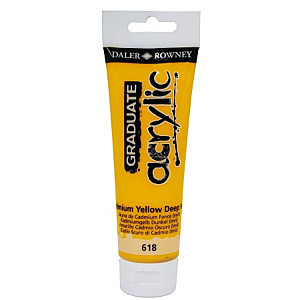 PINTURA ACRILICA GRADUATE AMARILLO CADMIO OSCURO - 120ML