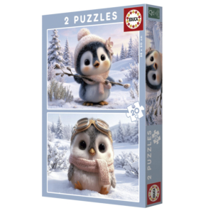 PUZZLES PINGÜINOS ADORABLES 2X20 REF. 20505
