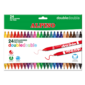ROTULADOR ALPINO DOUBLE 20 + 4 COLORES