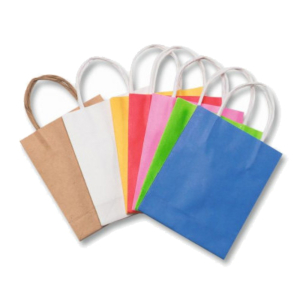 BOLSA PAPEL FOLIA COLORES 20UD 18X8X21CM