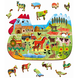 PUZZLES FORMAS ESPECIALES GRANJA REF. LU22167
