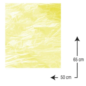PAPEL CELOFÁN MARGOK 50 X 65 CM. ROLLO 25 H. AMARILLO