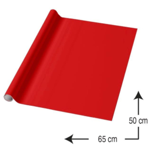 PAPEL CHAROL MARGOK 50 X 65 CM. ROLLO 25 H. ROJO