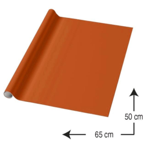 PAPEL CHAROL MARGOK 50 X 65 CM. ROLLO 25 H. NARANJA