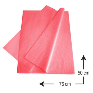 PAPEL DE SEDA CAMPUS 76 X 50 CM. 500 H. ROJO