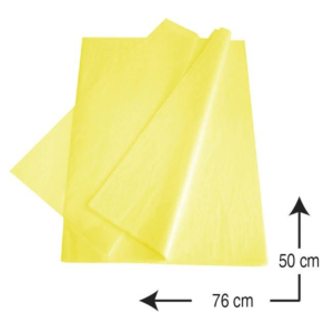 PAPEL DE SEDA CAMPUS 76 X 50 CM. 500 H. AMARILLO