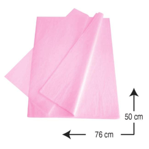 PAPEL DE SEDA CAMPUS 76 X 50 CM. 500 H. ROSA PÁLIDO