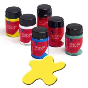 PINTURA PLÁSTICA LA PAJARITA AMARILLO LIMÓN Nº1 35 ML.