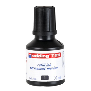 TINTA DE RELLENADO PARA MARCADOR PERMANENTE EDDING T-25 NEGRO