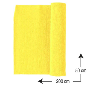 PAPEL CRESPÓN CAMPUS UNIVERSITY 0,5 X 2 M. 10 H. AMARILLO CLARO