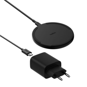 BOOSTCHARGE 15W PAD BLACK W/ PSU