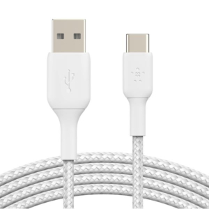 BRAIDED C-A 1M  WHT