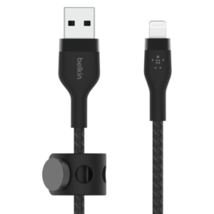 USB-A TO LTG_BRAID SILIC 1M BLACK