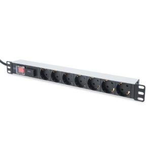 PDU 7 SCHUKO 19  1U MAGNET SWITCH