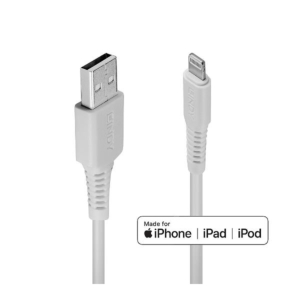 1M USB TO LIGHTNING CABLE WHITE