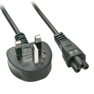 2M UK TO IEC C5 MAINS CABLE, LOW-LE