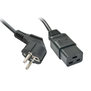 2M SCHUKO TO IEC C19 MAINS CABLE, L
