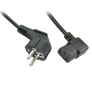 2M ANGLED SCHUKO TO C13 MAINS CABLE