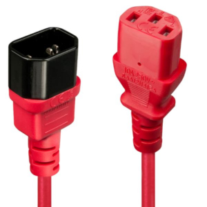 1M C14 TO C13 EXTENSION CABLE, RED,