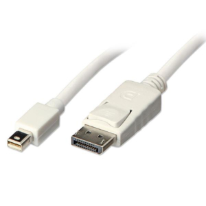 MINI DP TO DP CABLE  WHITE 3M