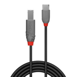 3M USB 2.0 TYP C AN B KABEL, ANTHRA