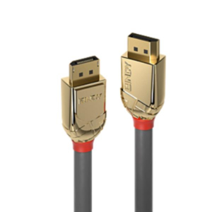 15M DISPLAYPORT 1.2 CABLE,GOLD LINE