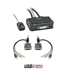 2 PORT DVI-D SINGLE LINK CABLE KVM