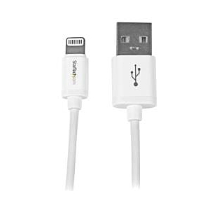 CABLE 1M LIGHTNING USB BLANCO