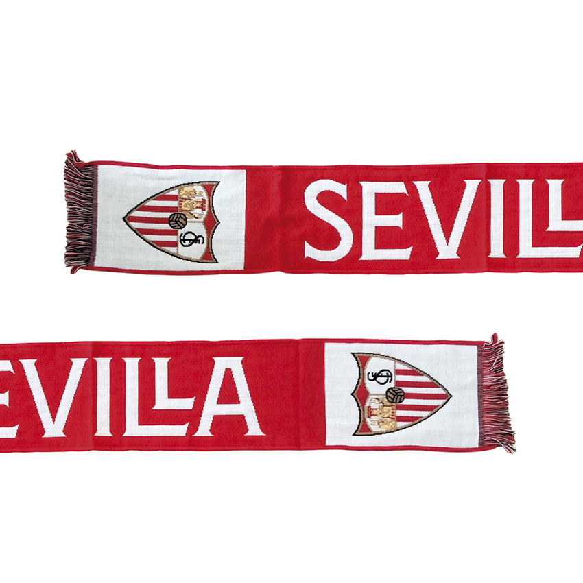 Écharpe Officielle Sevilla FC – Bicolore Diagonale 130x20 Cm Mixte Supporter