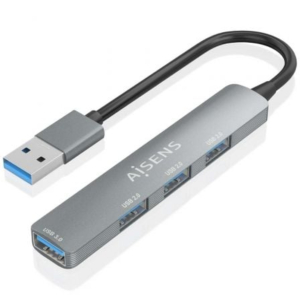 HUB USB 3.0 ALUMINIO GRIS 10CM