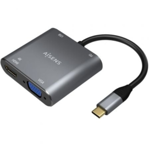 CABLE CONVERSOR AISENS DE USB-C A VGA/HDMI 15 CM                                                    