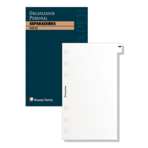 SEPARADORES AGENDA PLUS OFFICE 6 TALADROS Y 20 HOJAS 5