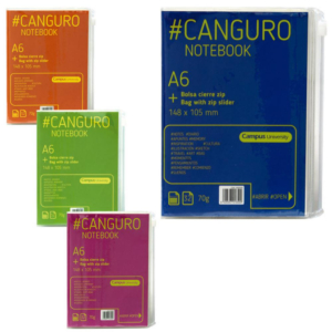 LIBRETA CANGURO CAMPUS UNIVERSITY A6 32 HOJAS 70G RAYADO HORIZONTAL                                 