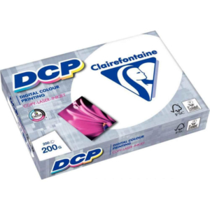 PAPEL A3 DCP CLAIREFONTAINE 200G 250 HOJAS BLANCO                                                   