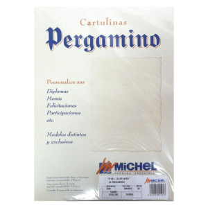 PAPEL PERGAMINO A4 PIEL ELEFANTE 125G 25 HOJAS COLOR HUESO                                          