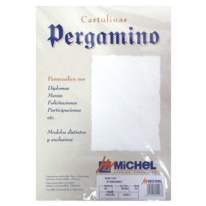 PAPEL PERGAMINO A4 RÚSTICO 200G 25 HOJAS BLANCO                                                     