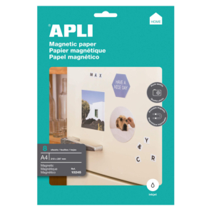 PAPEL MAGNÉTICO A4 APLI 640G 8 HOJAS                                                                