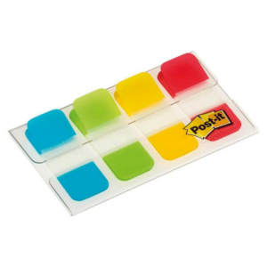 BANDERITAS POST-IT 16MMX38MM DISPENSADOR 4 COLORES 40 UD.                                           