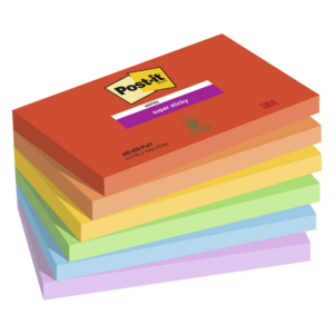BLOC NOTAS ADHESIVAS POST-IT 76 X 127 MM PLAYFUL 540 HOJAS                                          