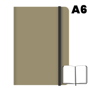 LIBRETA COSIDA CAMPUS UNIVERSITY A6 HOJAS LISAS BEIGE                                               