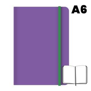 LIBRETA COSIDA CAMPUS UNIVERSITY A6 HOJAS LISAS VIOLETA                                             