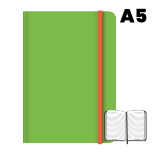 LIBRETA COSIDA CAMPUS UNIVERSITY A5 RAYADO HORIZONTAL VERDE                                         