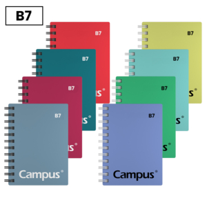 BLOC ESPIRAL CAMPUS B7 APAISADO TAPA SOFT 60 HOJAS 80G LISO                                         